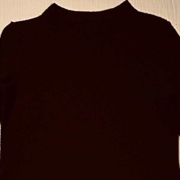 Ann Taylor, Black, size Med Crew Neck Wool Sweater - Picture 3 of 4